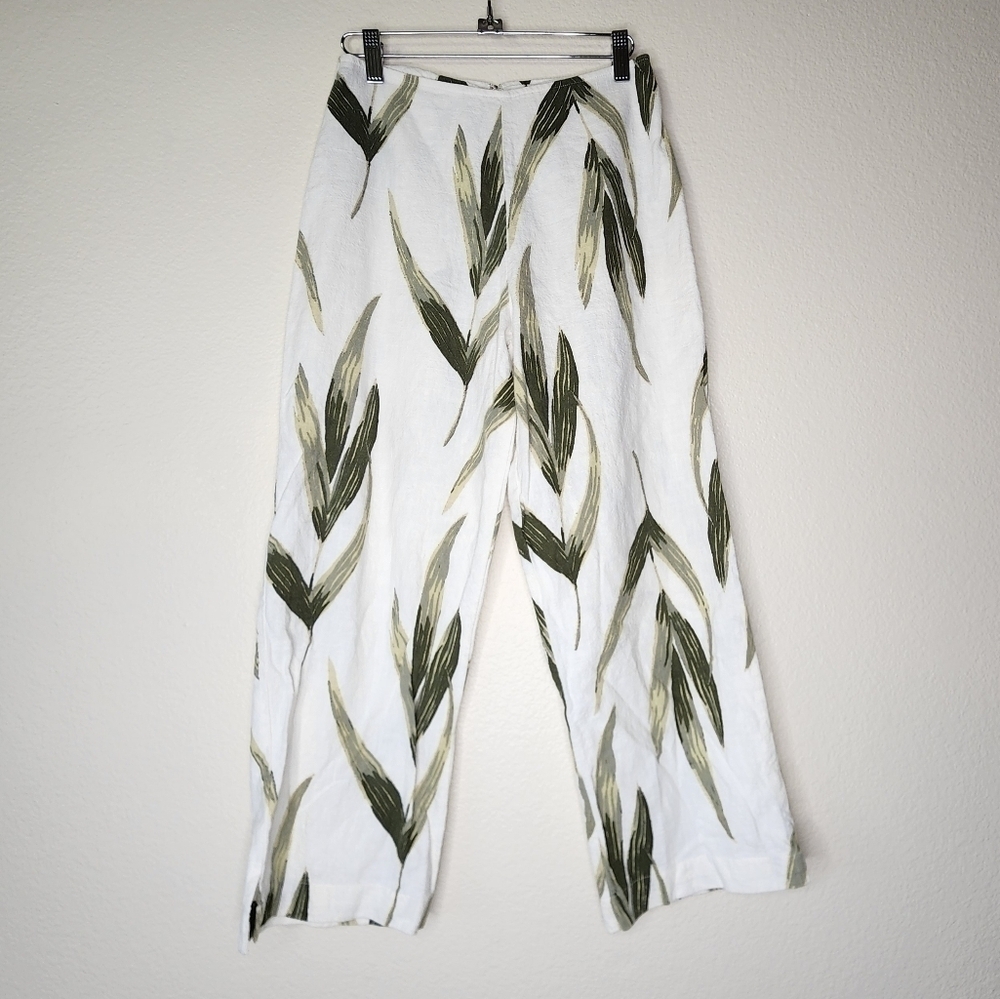 Zulu & Zephyr Tropical Leaves Pants XS - Picture 3 of 7